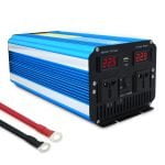 Remote controlled 8000W dual sockets pure sine wave inverter 230V power inverter 4000W 5000W 6000W 7000W 8000W Power Inverter 12VDC, 24VDC or 48VDC to 110VAC or 120VAC or 220VAC or 230VAC or 240VAC DC TO AC Pure Sine Wave Inverter