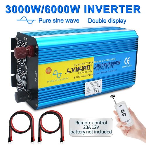 6000W Pure Sine Wave Solar Power Inverter | DC 12V / 24V To AC 110V – 120V / 220V – 230V 50Hz / 60Hz