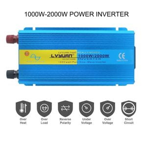 2000W pure sine wave inverter with 12v to 220v 2000W Solar Power Inverter 12VDC, 24VDC or 48VDC to 110VAC or 120VAC or 220VAC or 230VAC or 240VAC DC TO AC Pure Sine Wave Inverter