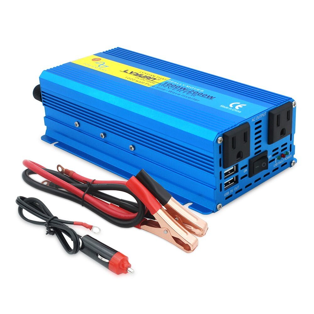 2000W pure sine wave inverter with 12v to 120v 2000W Power Inverter 12VDC, 24VDC or 48VDC to 110VAC or 120VAC DC TO AC Pure Sine Wave Inverter