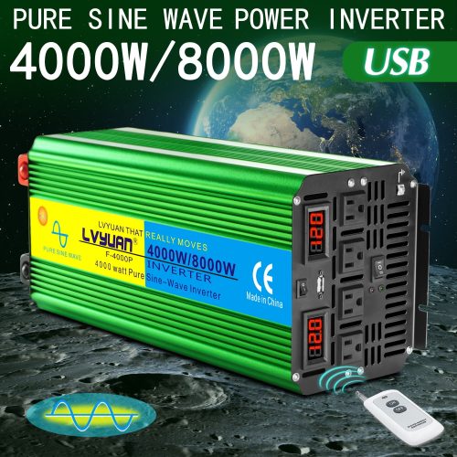 8000W Pure Sine Wave Solar Power Inverter | DC 12V / 24V To AC 110V – 120V / 220V – 230V 50Hz / 60Hz