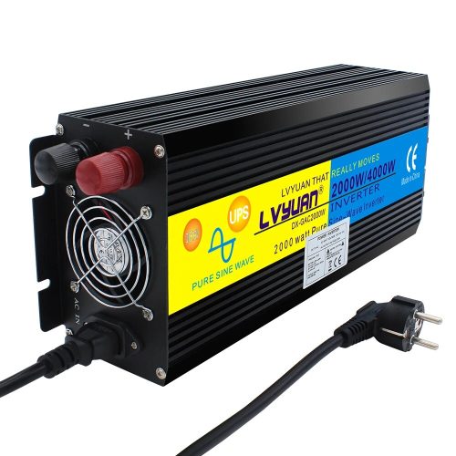 4000W Pure Sine Wave Power Inverter With UPS Battery Charger | DC 12V / 24V To AC 220V – 230V 50Hz