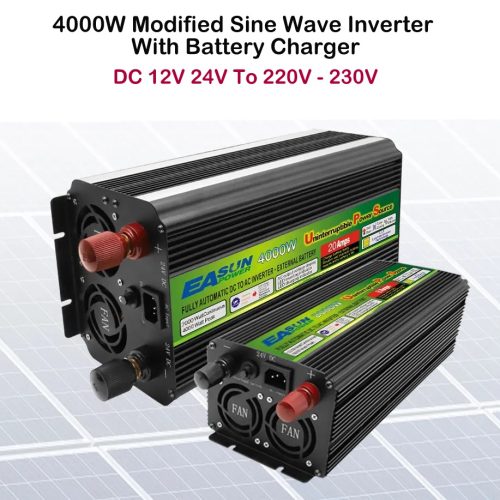 4000W Power Inverter With UPS Battery Charger | DC 12V / 24V To AC 220V – 230V 50Hz