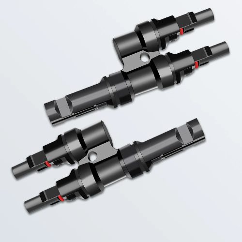 Solar Panel Photovoltaic 2T Connector | 2 in 1 Solar Cable Branch MC4 Connector | Male & Female