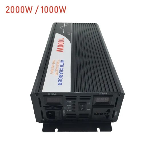 2000W Pure Sine Wave Power Inverter With UPS Battery Charger | DC 12V / 24V To AC 220V – 230V 50Hz / 60Hz