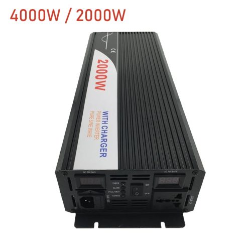 4000W Pure Sine Wave Power Inverter With UPS Battery Charger | DC 12V / 24V / 48V To AC 220V – 230V 50Hz / 60Hz