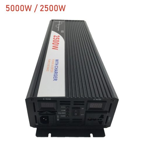 5000W Pure Sine Wave Power Inverter With UPS Battery Charger | DC 12V / 24V / 48V To AC 220V – 230V 50Hz / 60Hz