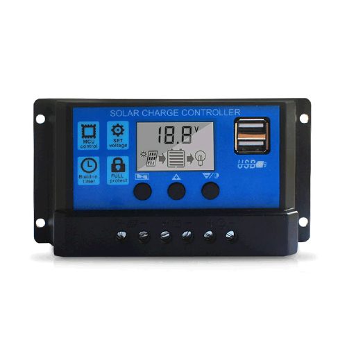 100A Solar Panel Charge Controller  | DC 12V 24V Adjustable PWM Battery Charger With LCD Display
