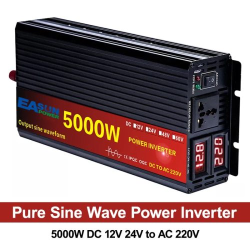 5000W Pure Sine Wave Inverter | DC 12V / 24V To AC 220V – 230V 50Hz