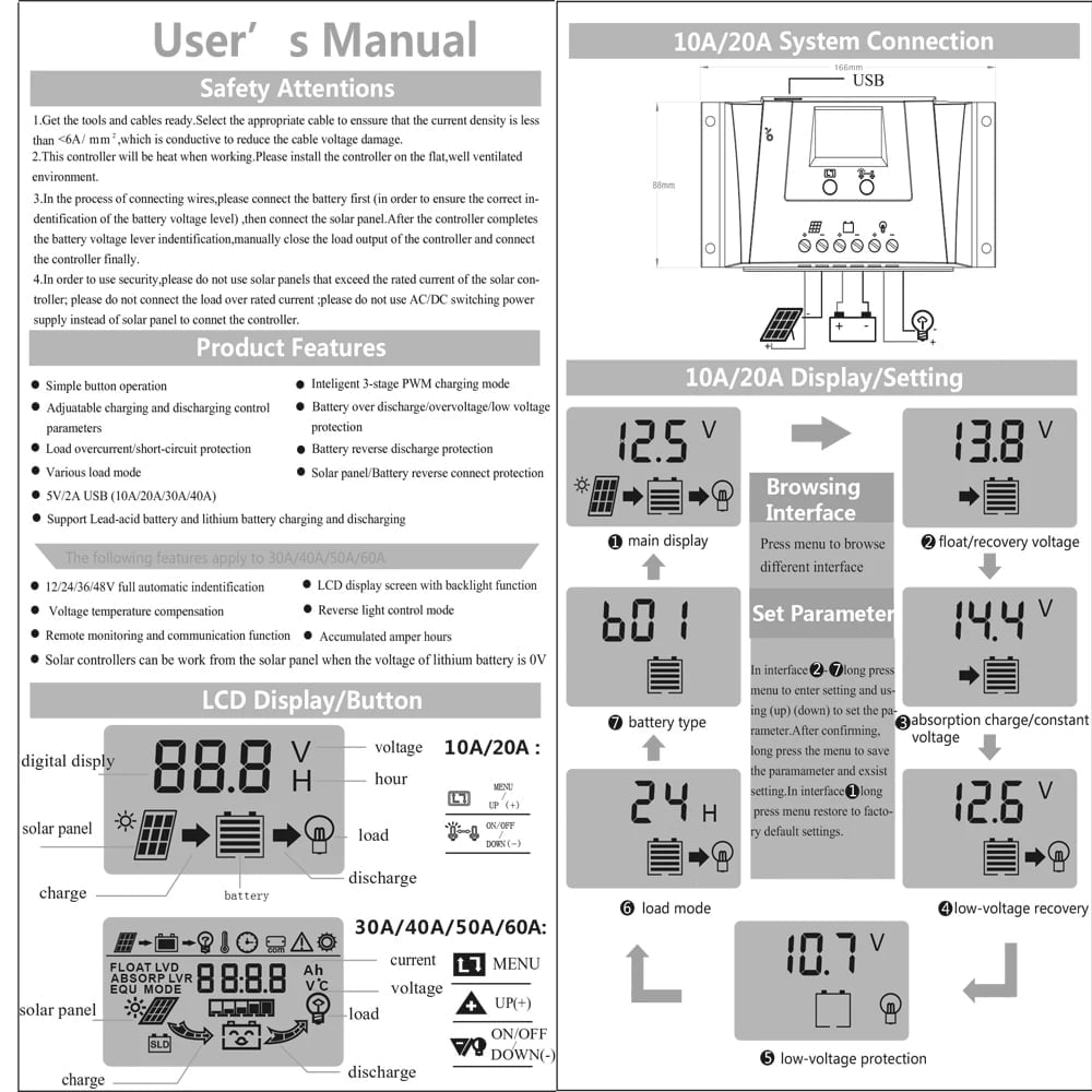 solar controller manual