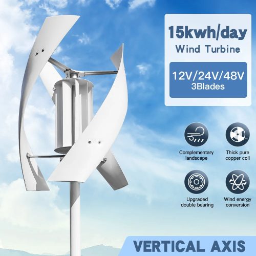 5000W Wind Turbine Generator Complete Kit With Off Grid Solar System | 12V 24V 48V For 110V – 120V / 220V – 230V