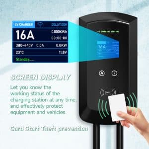 11kw 22kw ev charger rfid
